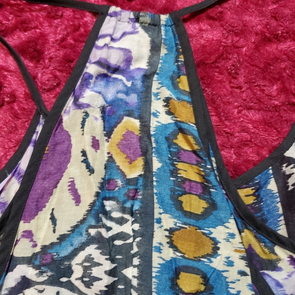 VIBRANT PATTEN HANDKERCHIEF HEM TANK TOP! - Picture 11 of 15